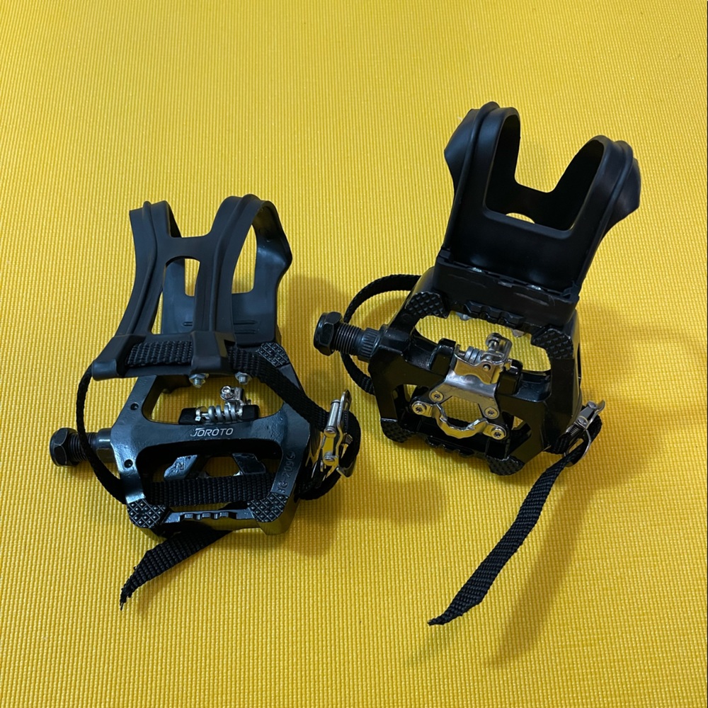 Joroto Dual Cage SPD Spin Bike Pedals